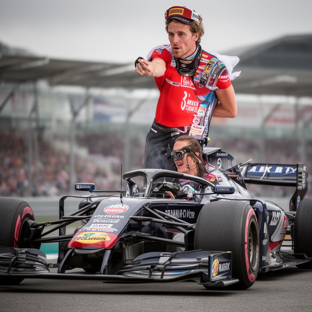 AI-generated illustration of Formula One (as team owner)