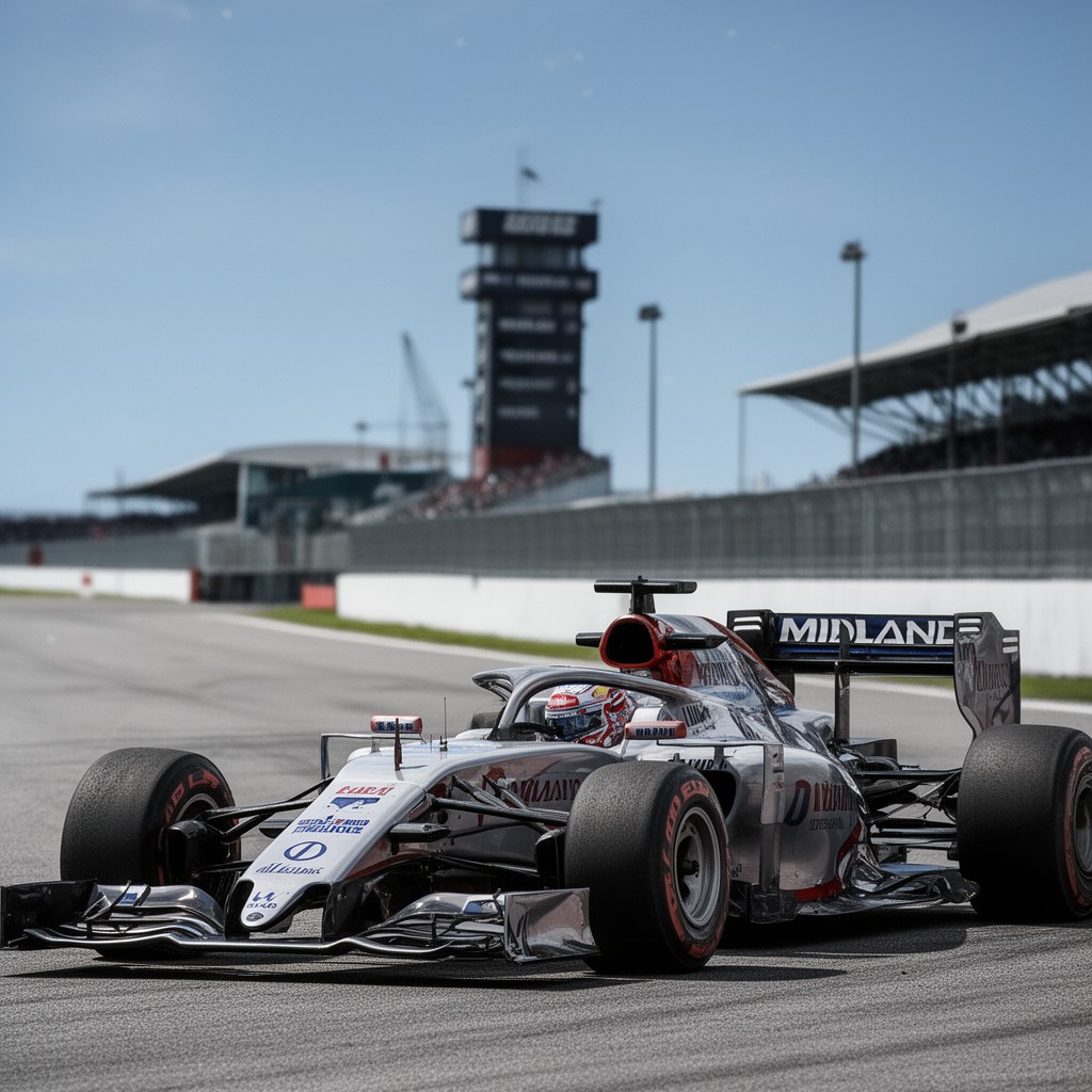 AI-generated illustration of Midland F1 Racing