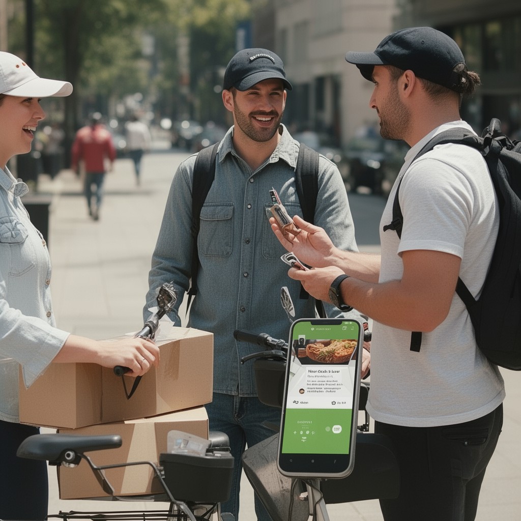 AI-generated illustration of DoorDash