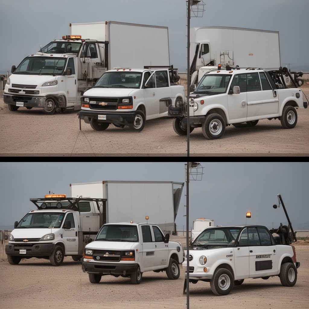 AI-generated illustration of Chevrolet commercial vehicles