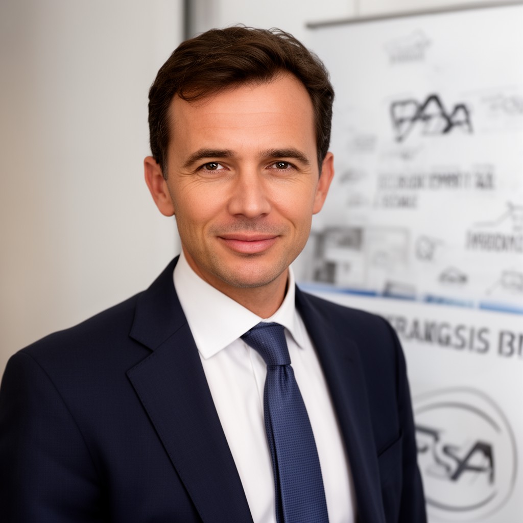 AI-generated illustration of Chief Executive Officer of PSA Group