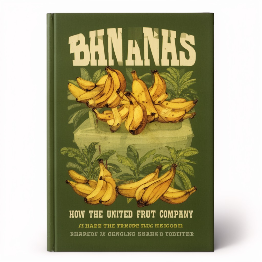 AI-generated illustration of book "Bananas: How the United Fruit Company Shaped the World"