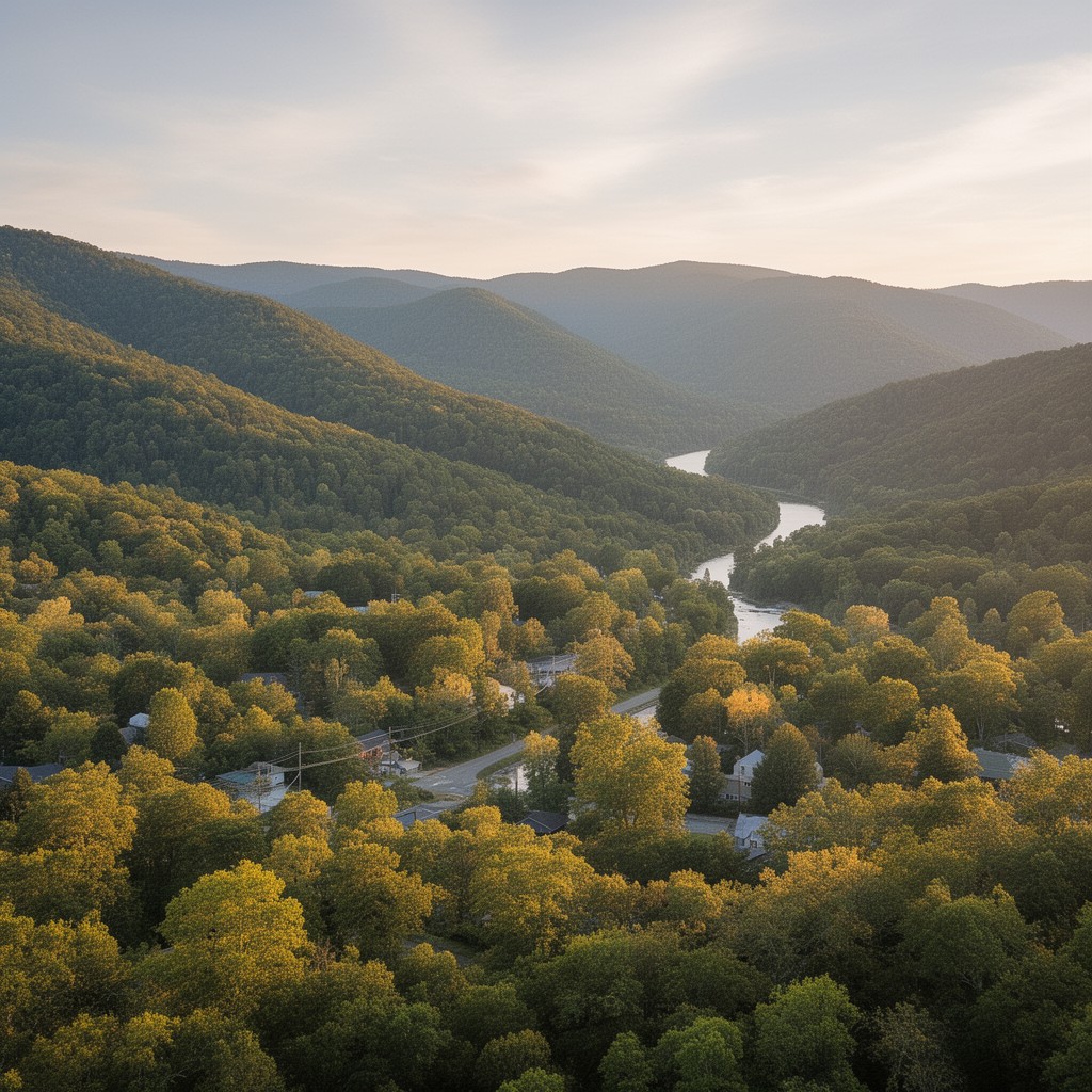 AI-generated illustration of Lumpkin County, Georgia