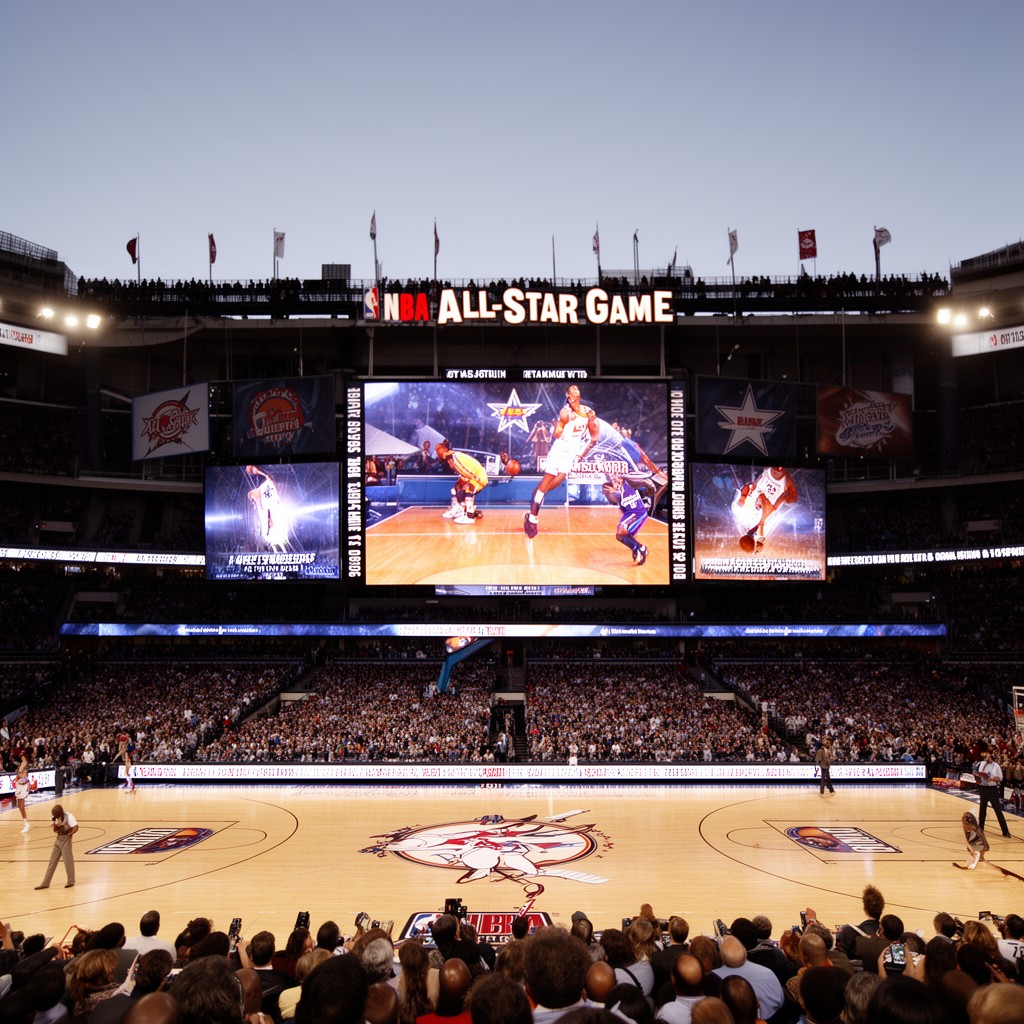 AI-generated illustration of 2010 NBA All-Star Game