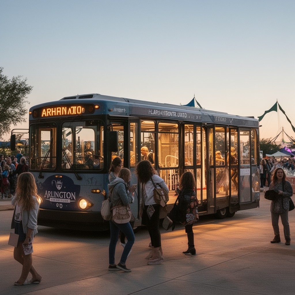 AI-generated illustration of Arlington Trolley (event service)