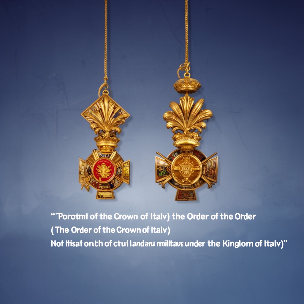 AI-generated illustration of Order of the Crown of Italy