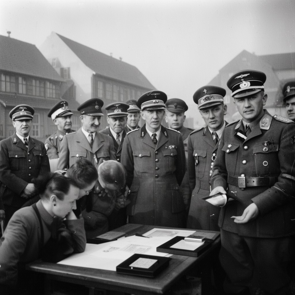 AI-generated illustration of Higher SS and Police Leader in the Netherlands
