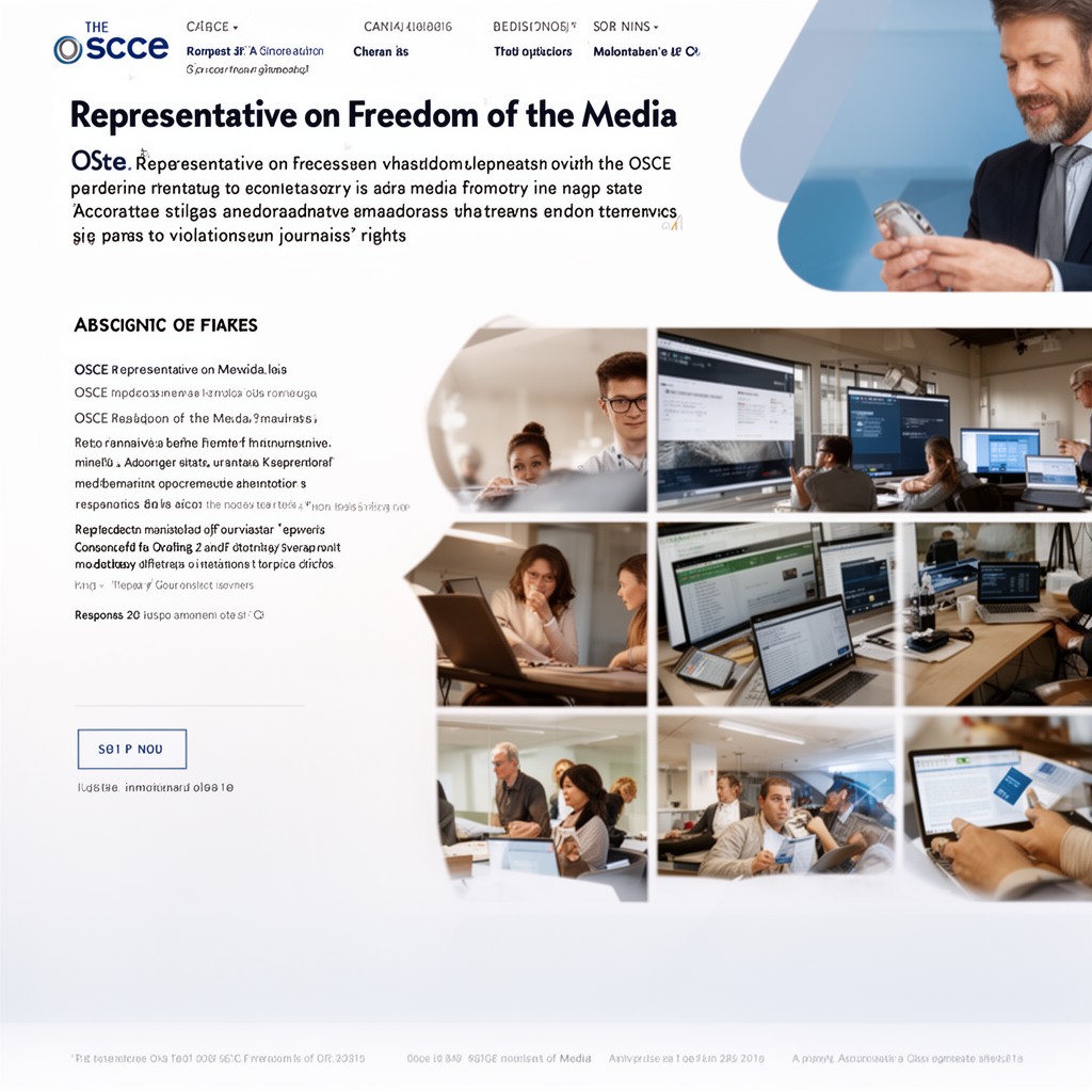 AI-generated illustration of Representative on Freedom of the Media