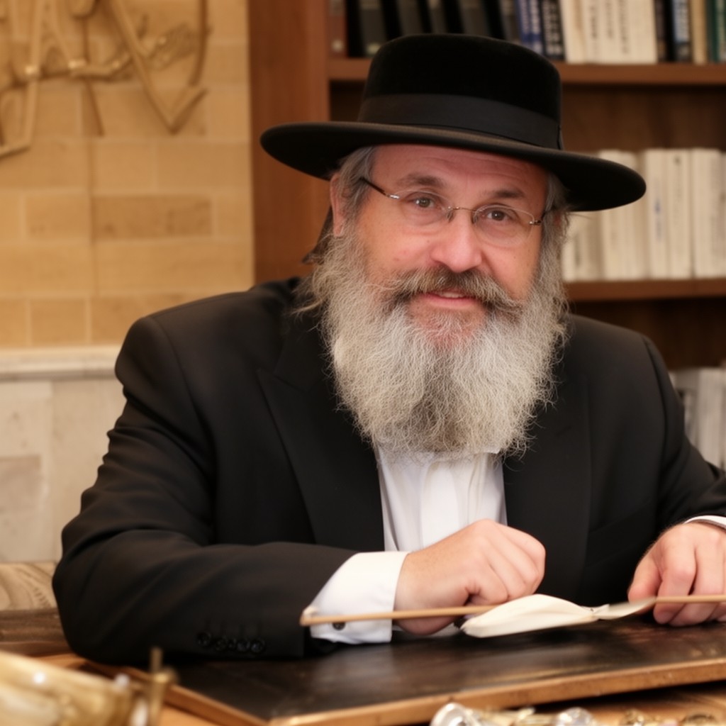AI-generated illustration of Rabbi