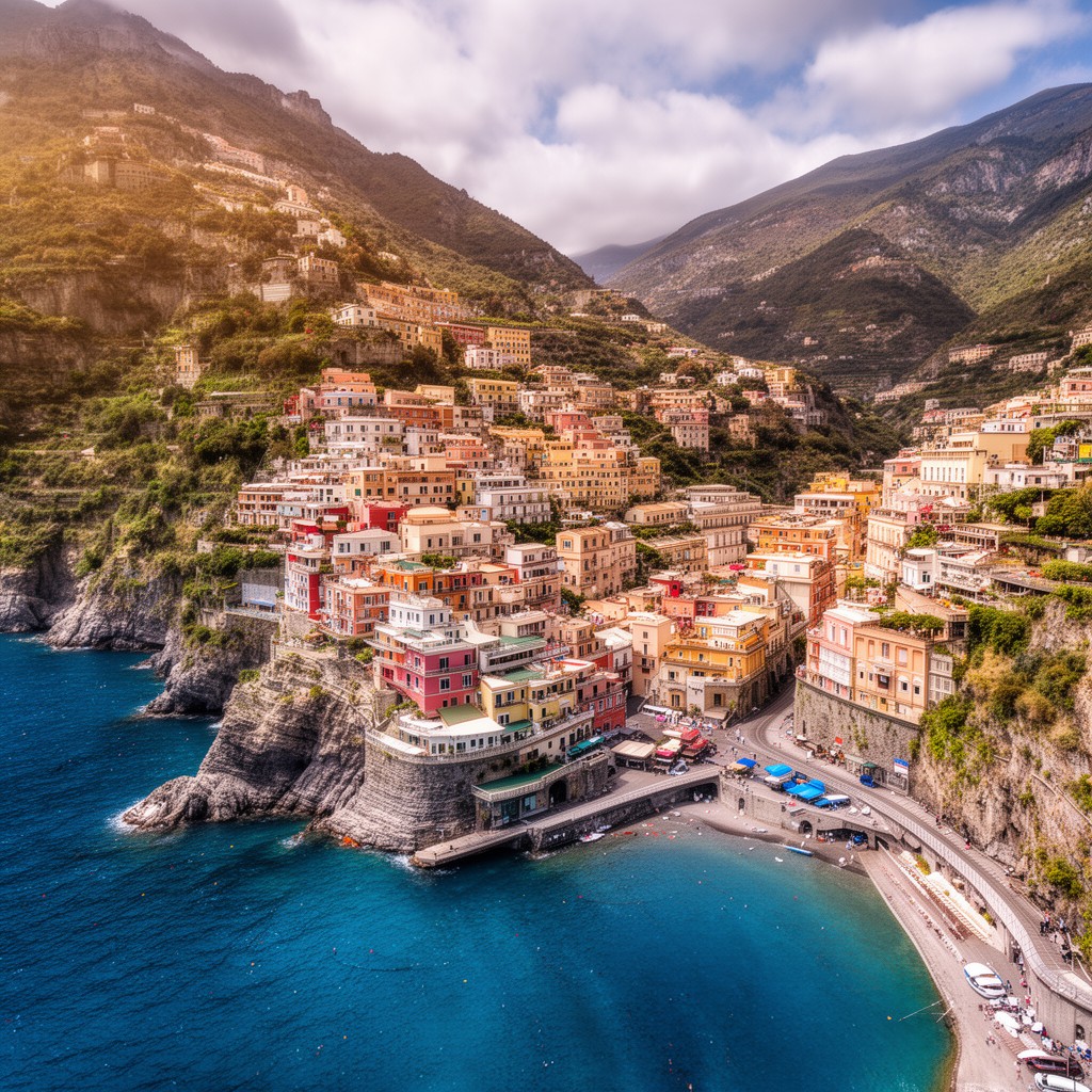 AI-generated illustration of Amalfi Coast