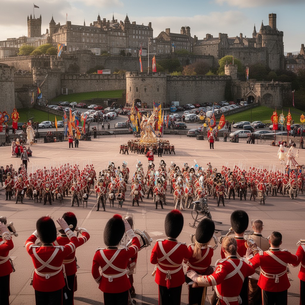 AI-generated illustration of Royal Edinburgh Military Tattoo