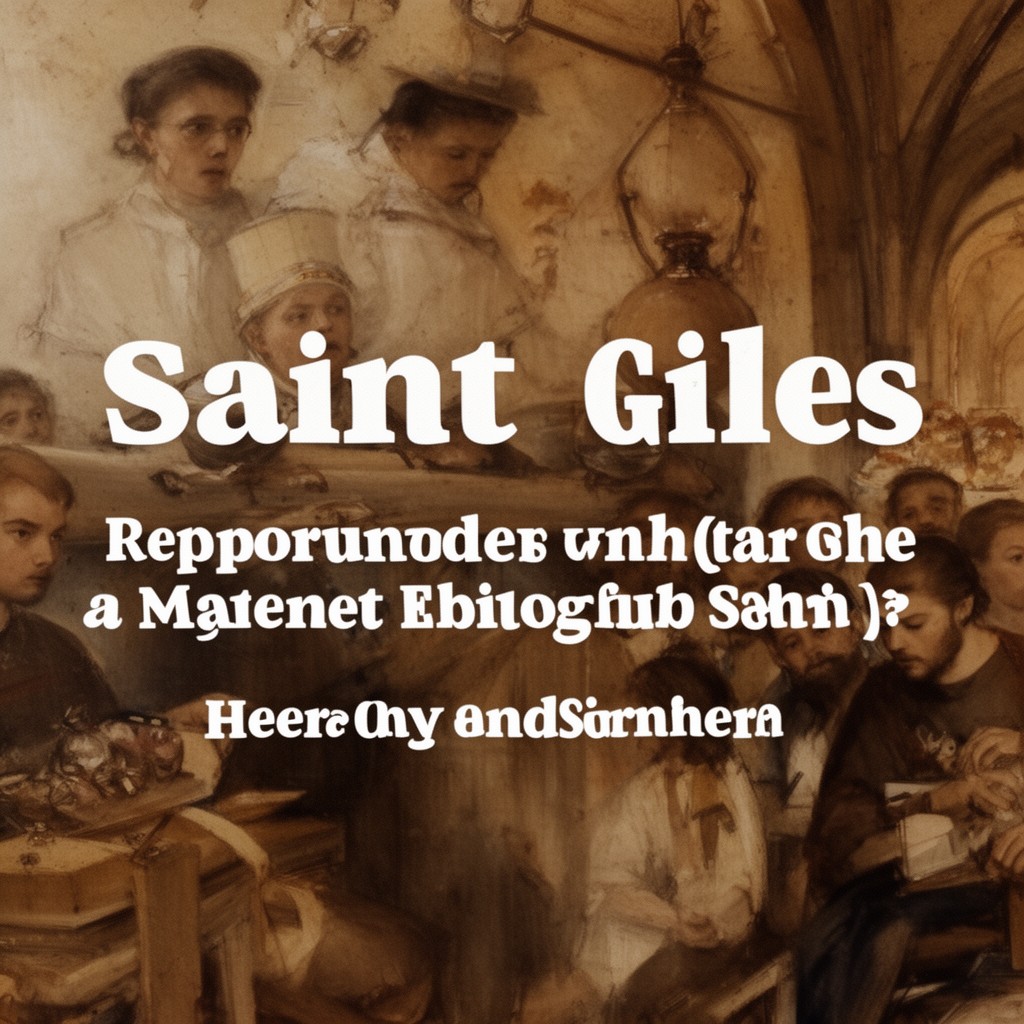 AI-generated illustration of Saint Giles