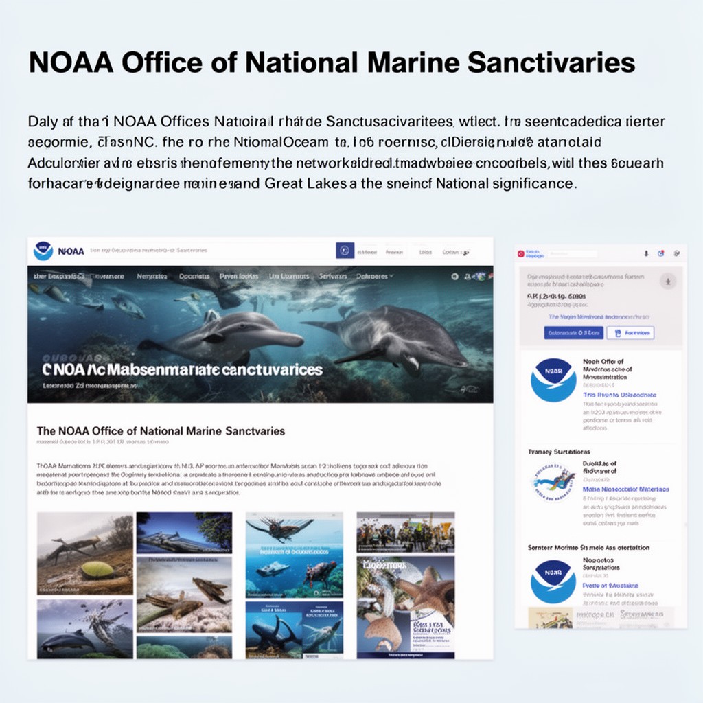 AI-generated illustration of NOAA Office of National Marine Sanctuaries