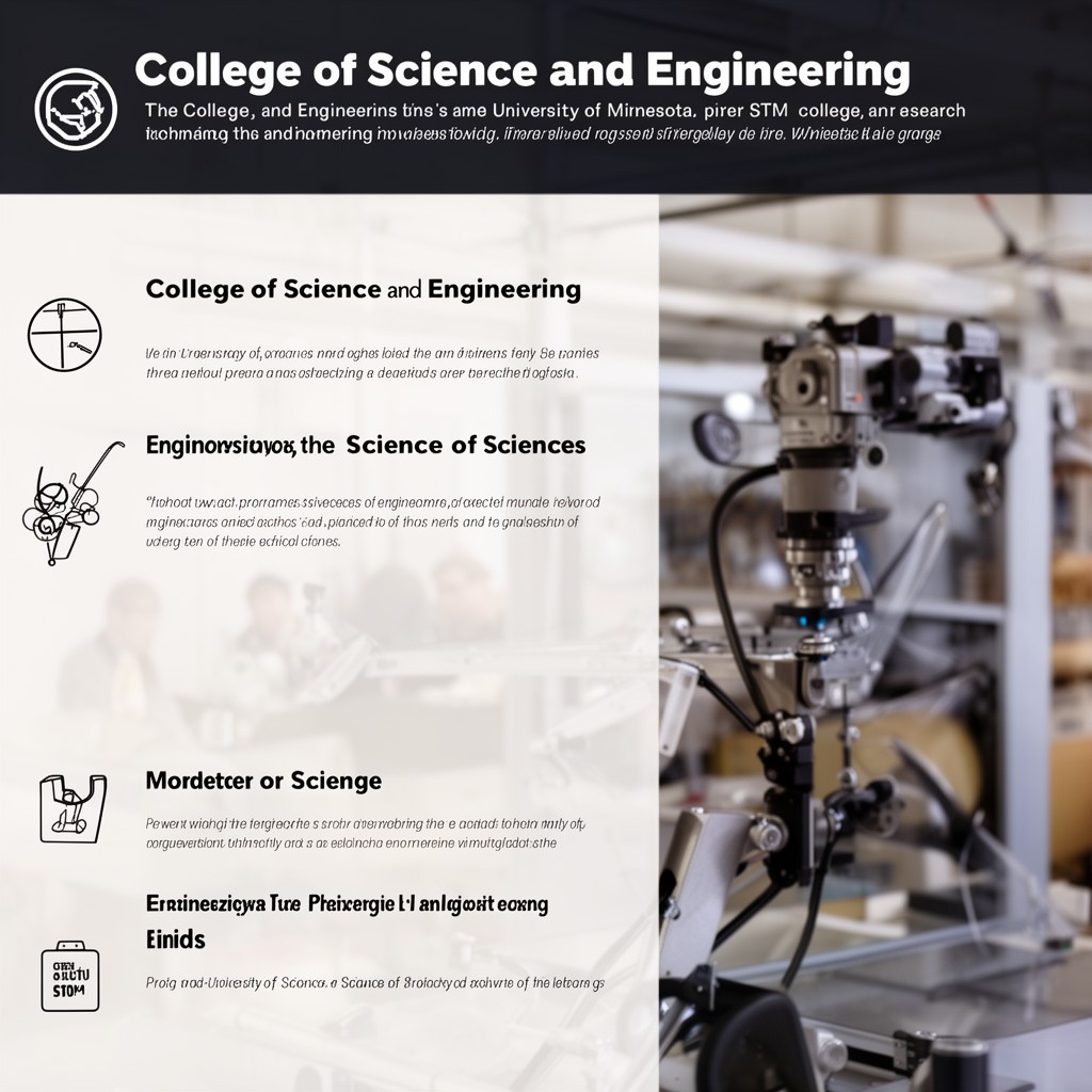 AI-generated illustration of College of Science and Engineering