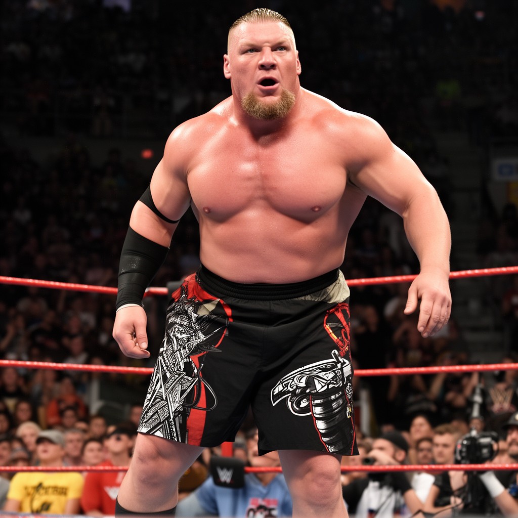 AI-generated illustration of Brock Lesnar