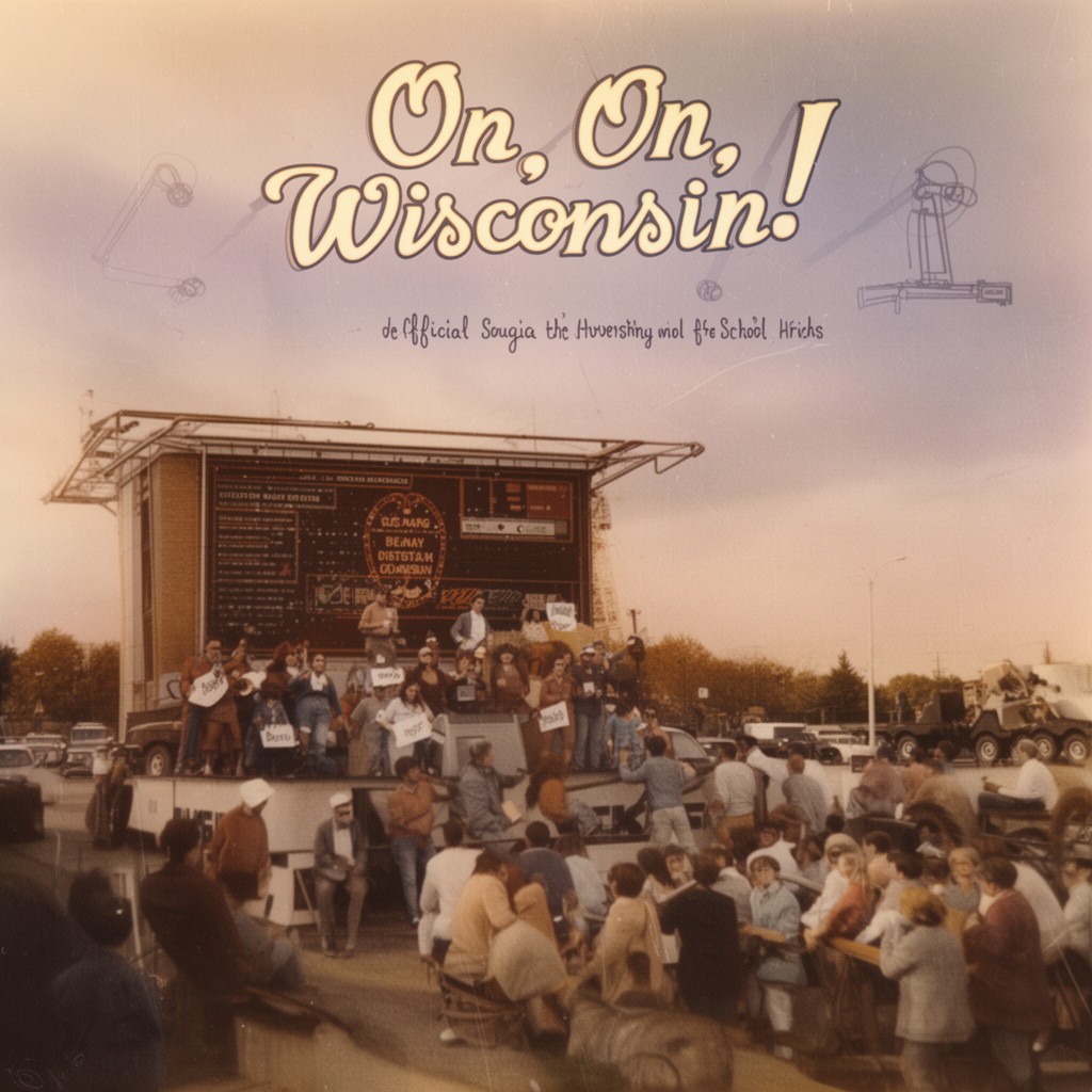 AI-generated illustration of On, Wisconsin!