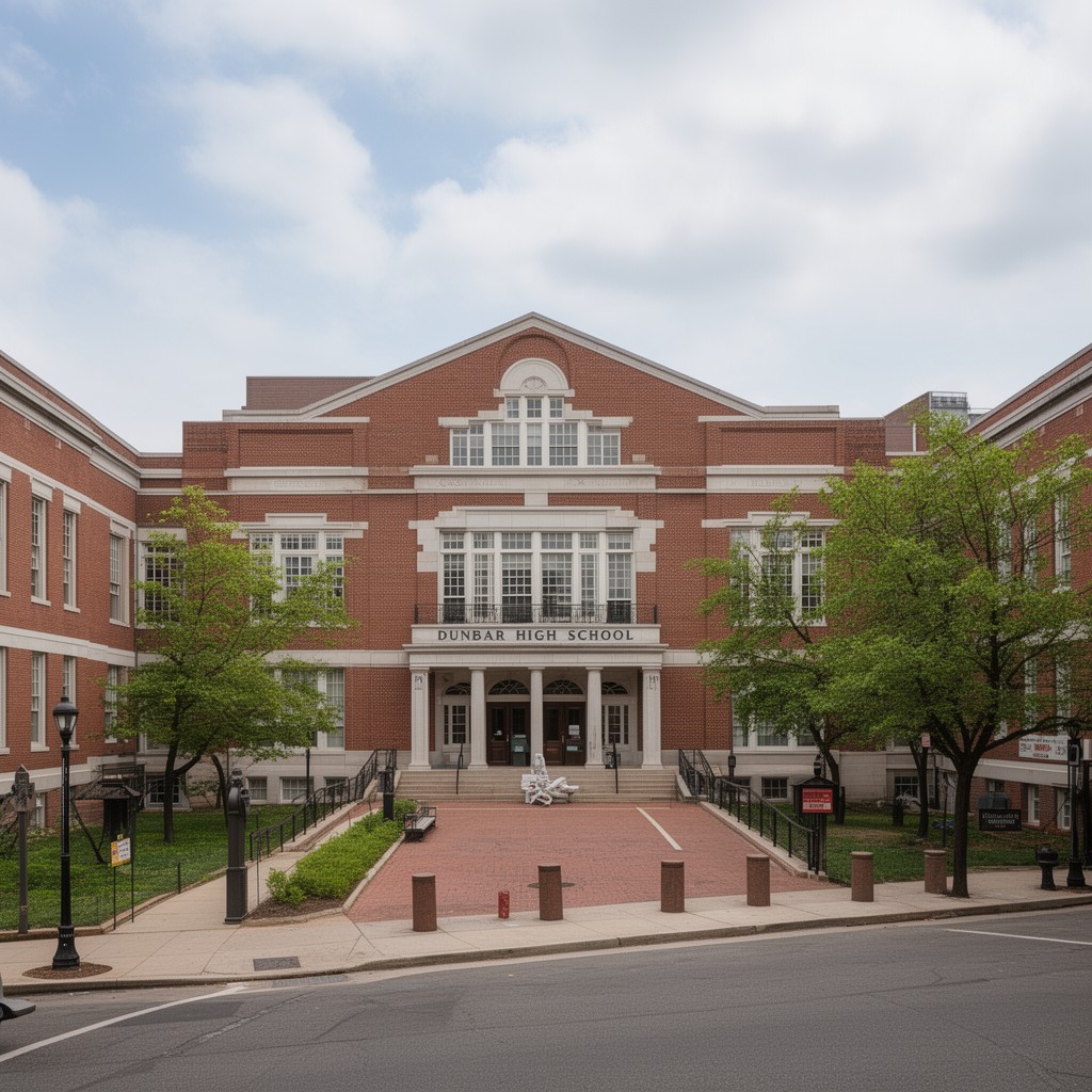 AI-generated illustration of Dunbar High School (Baltimore)
