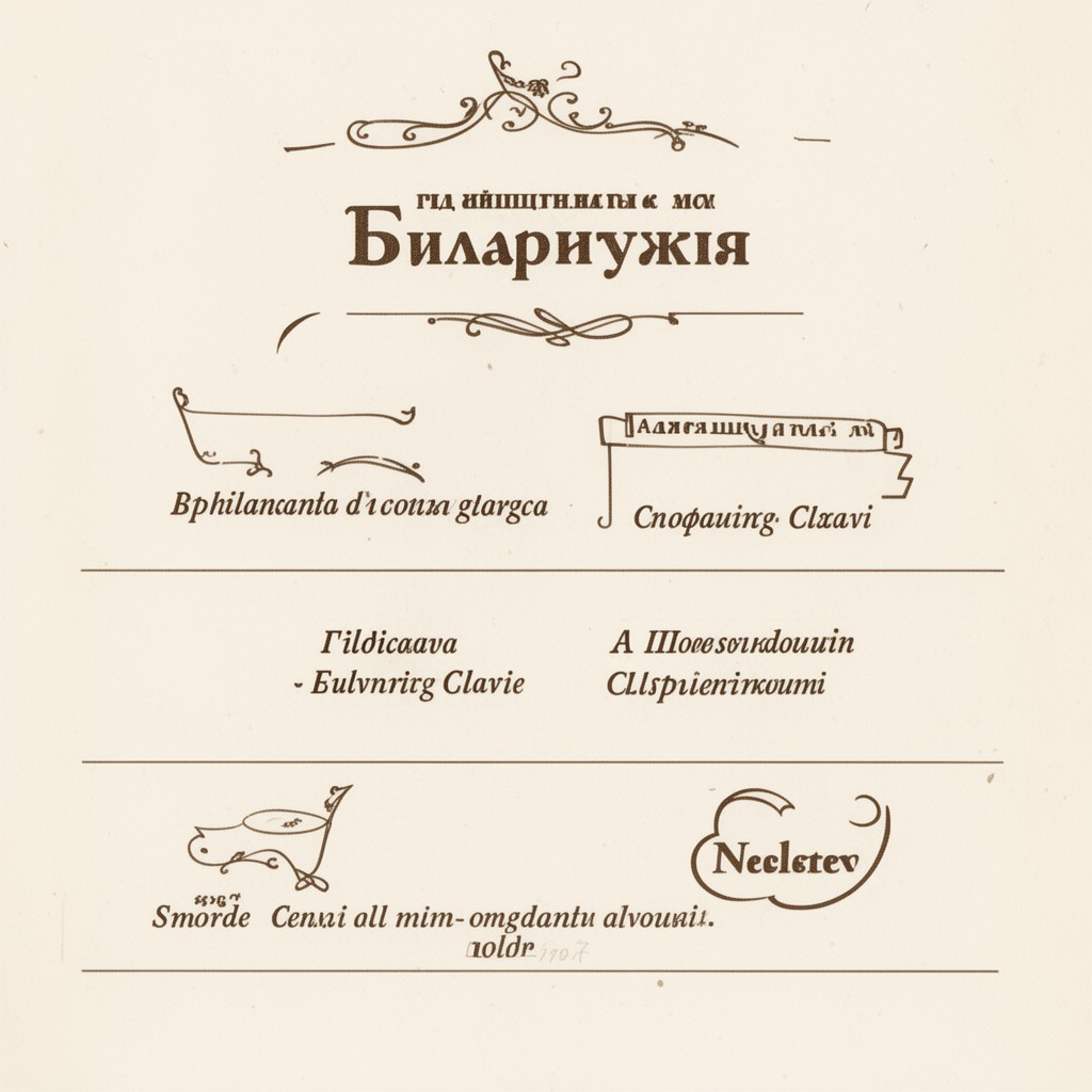 AI-generated illustration of Bulgarian language