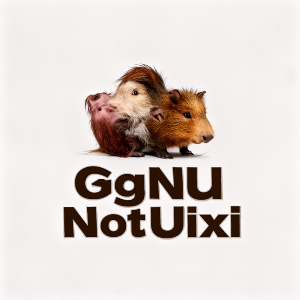 AI-generated illustration of GNU is Not Unix (GNU recursive acronym)