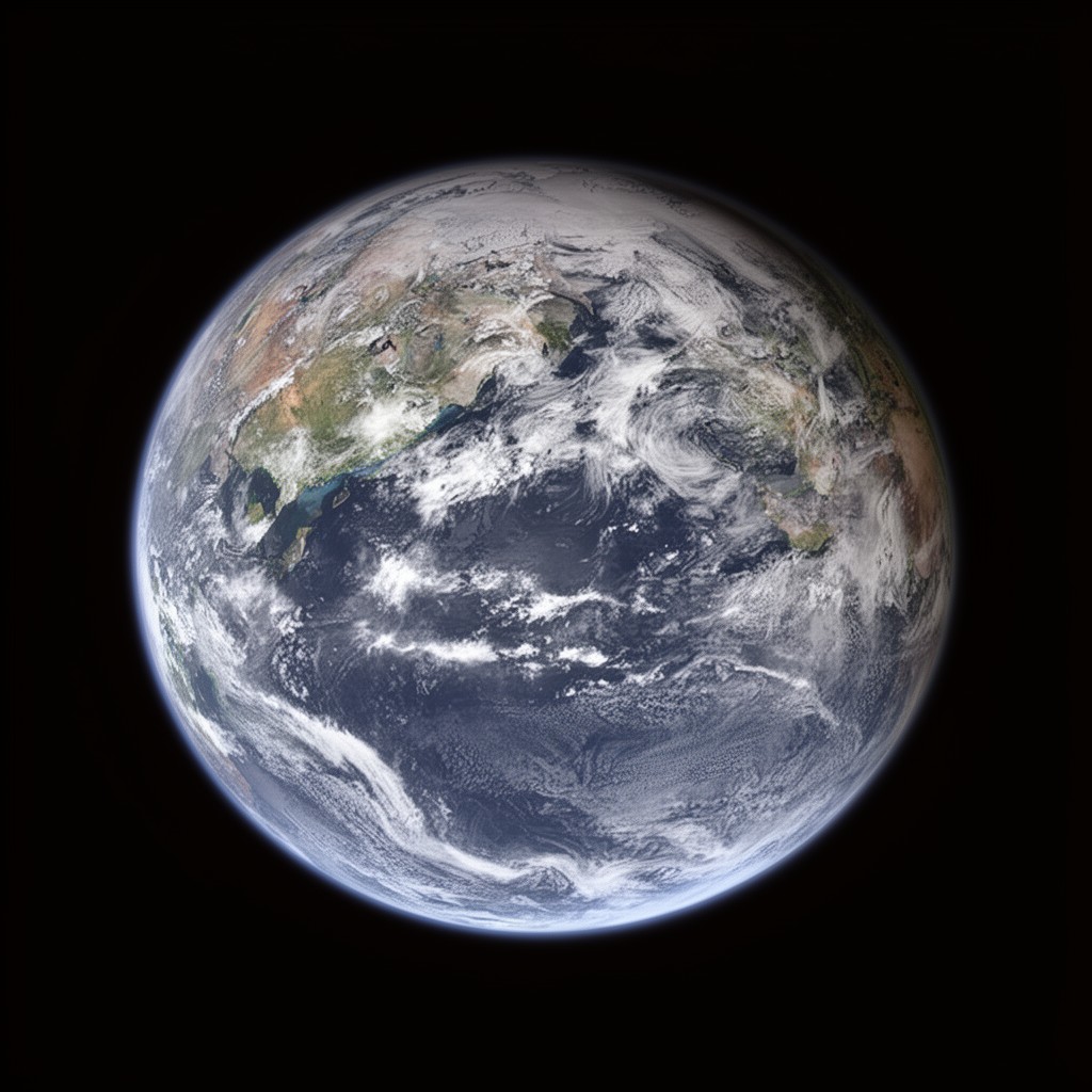 AI-generated illustration of Earth-centered Earth-fixed