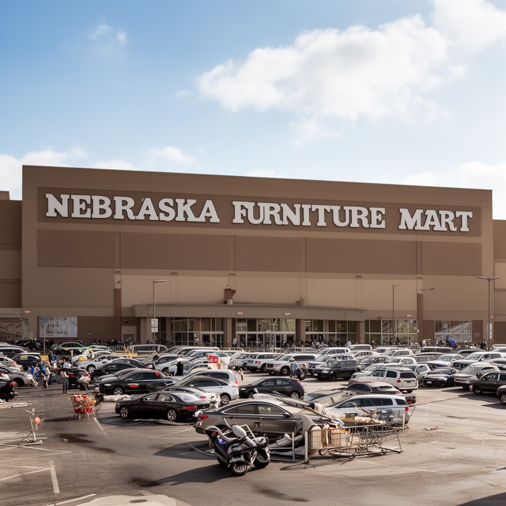 AI-generated illustration of Nebraska Furniture Mart