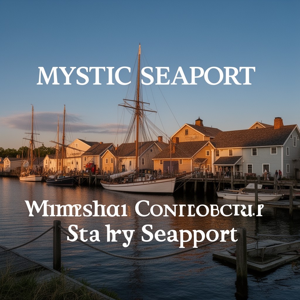 AI-generated illustration of Mystic Seaport