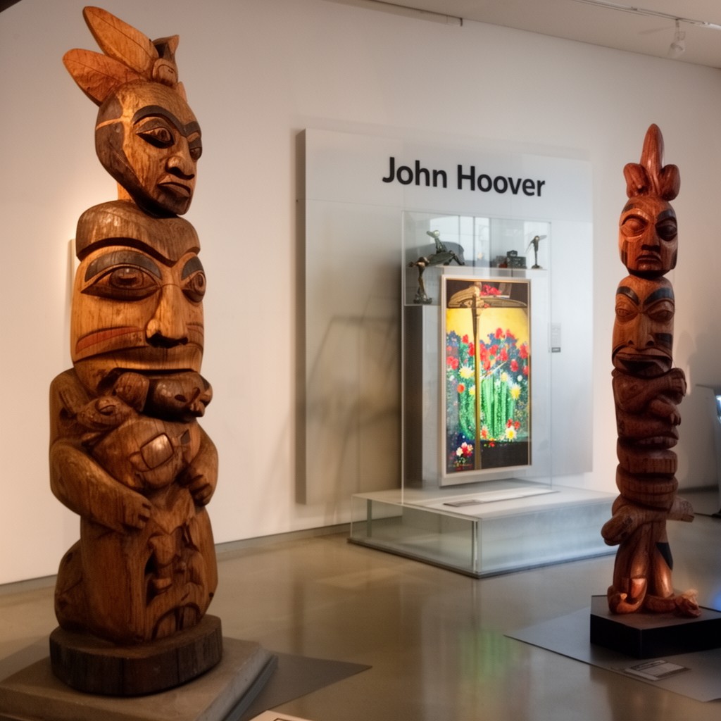 AI-generated illustration of John Hoover (artist)