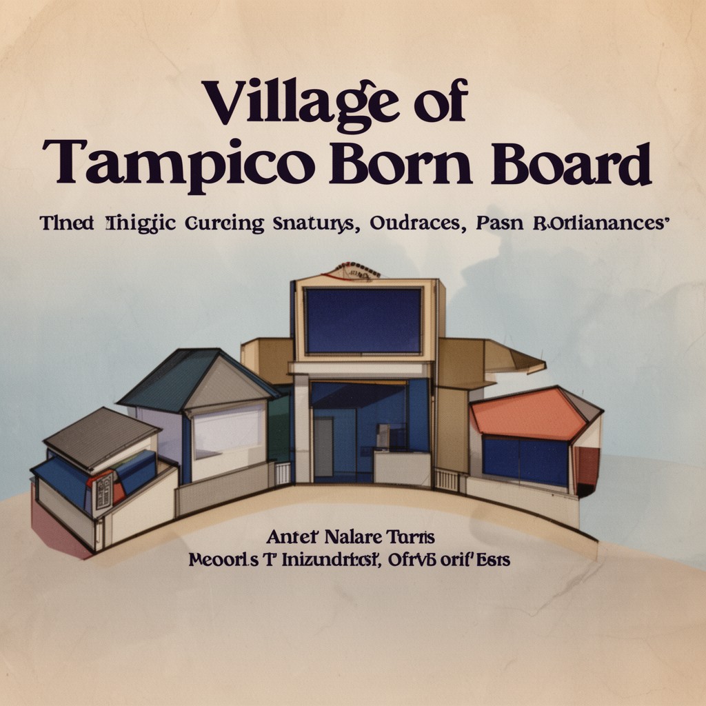 AI-generated illustration of Village of Tampico Board
