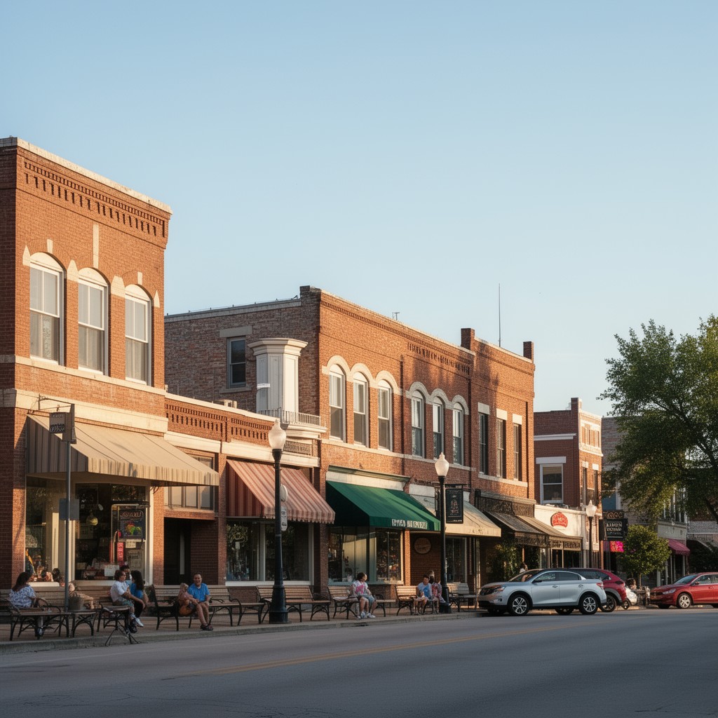 AI-generated illustration of Tampico Main Street Historic District
