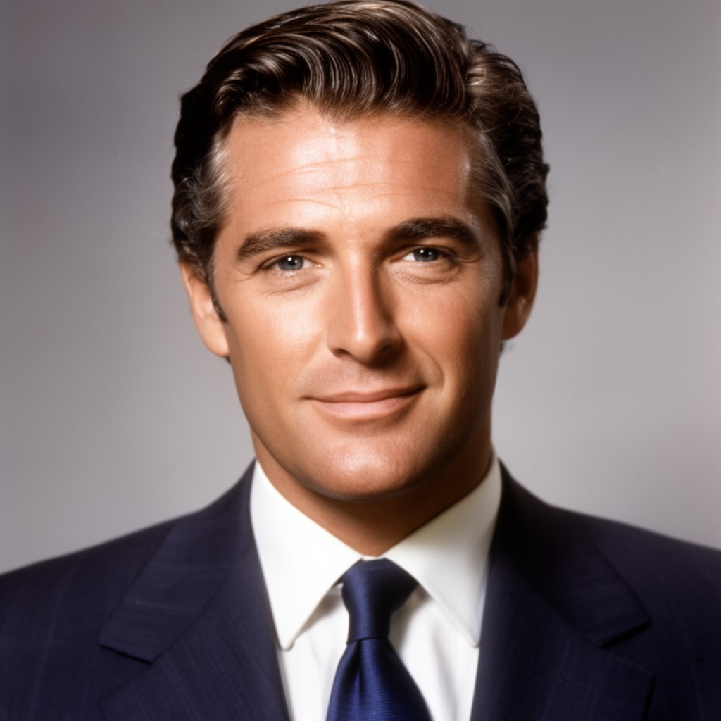 AI-generated illustration of Rock Hudson