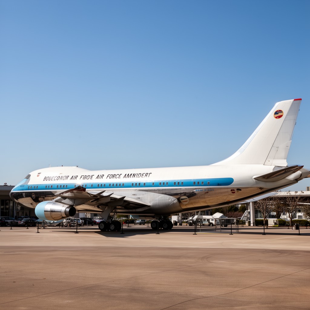 AI-generated illustration of retired Air Force One aircraft SAM 27000