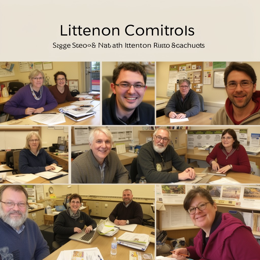 AI-generated illustration of school committee of Littleton, Massachusetts
