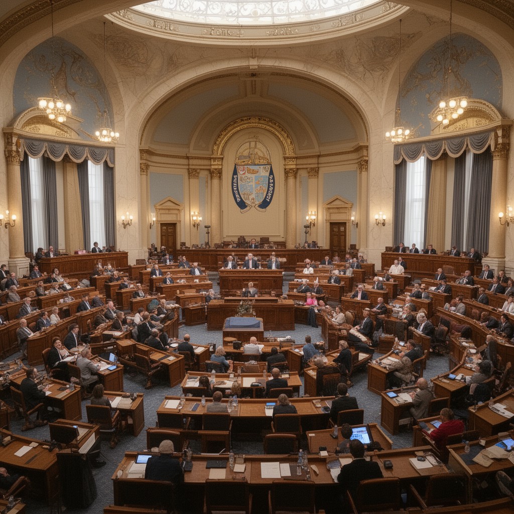 AI-generated illustration of North Carolina House of Representatives