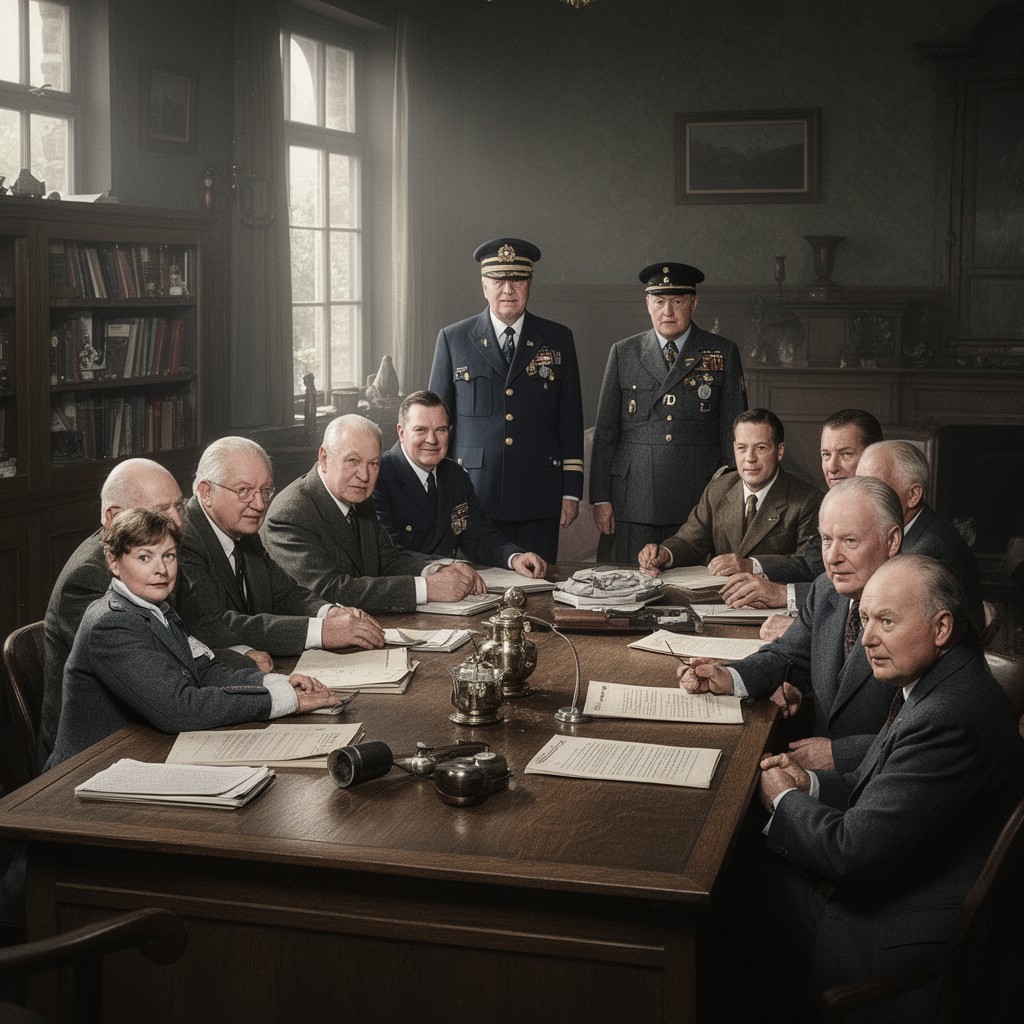 AI-generated illustration of Churchill government