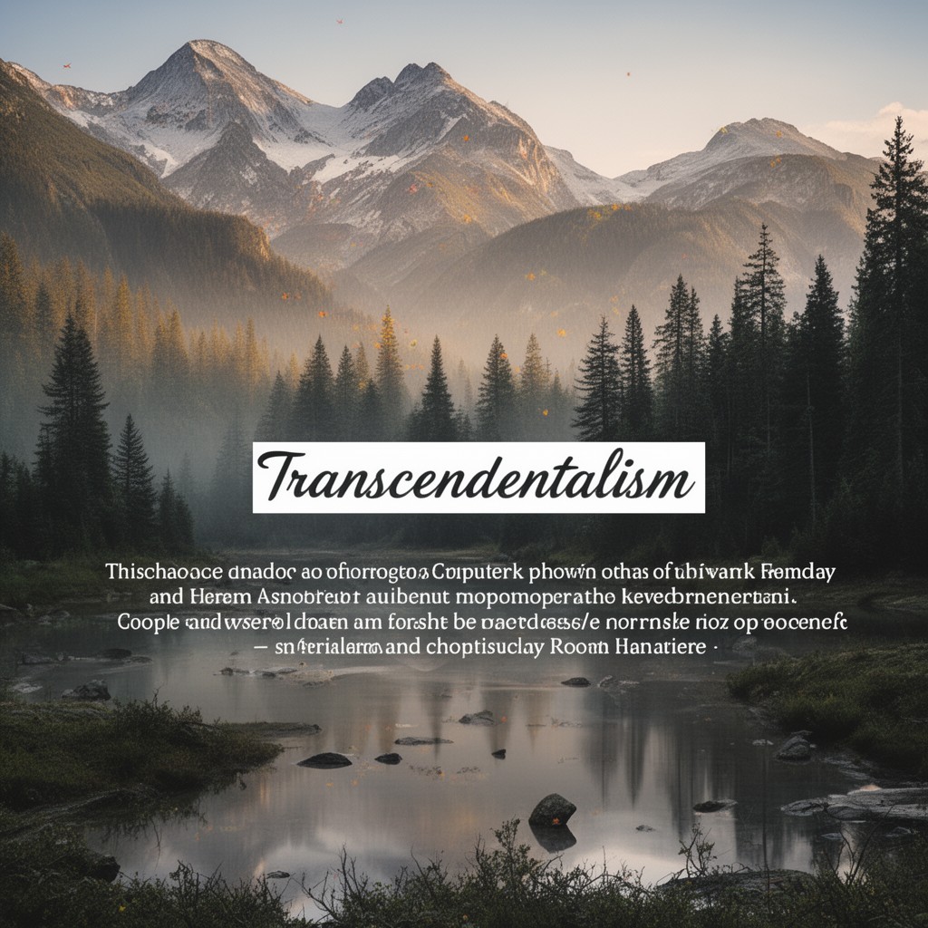 AI-generated illustration of Transcendentalism