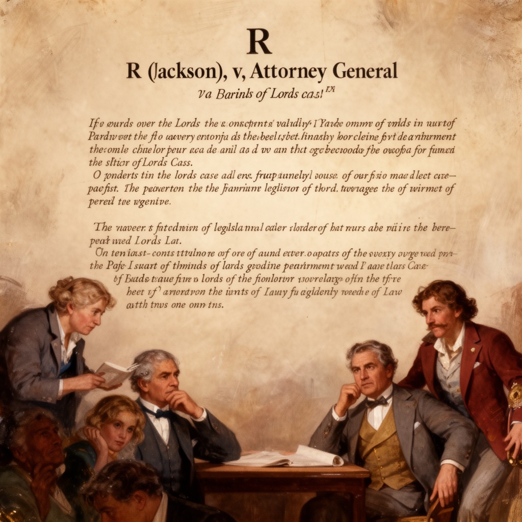 AI-generated illustration of R (Jackson) v Attorney General
