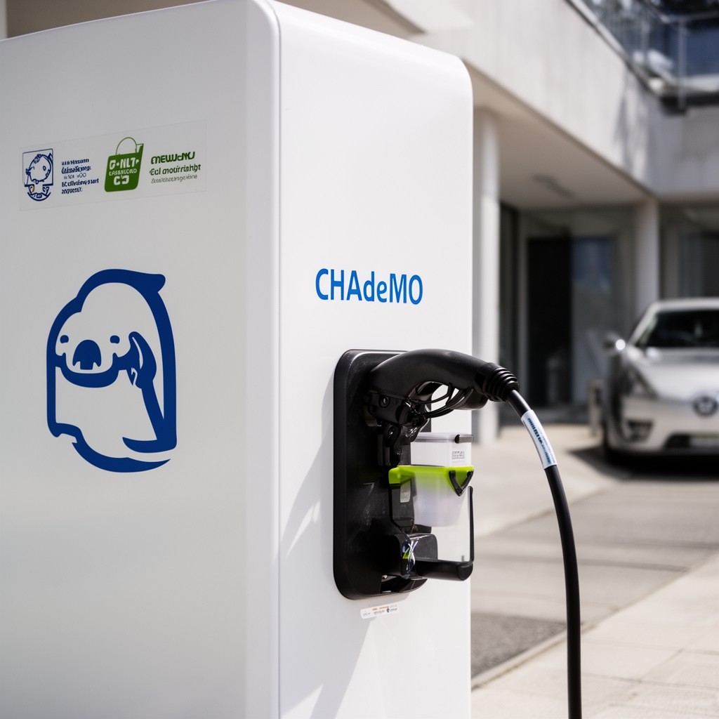 AI-generated illustration of CHAdeMO