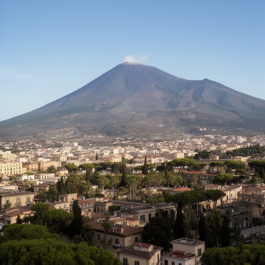 AI-generated illustration of Vesuvius