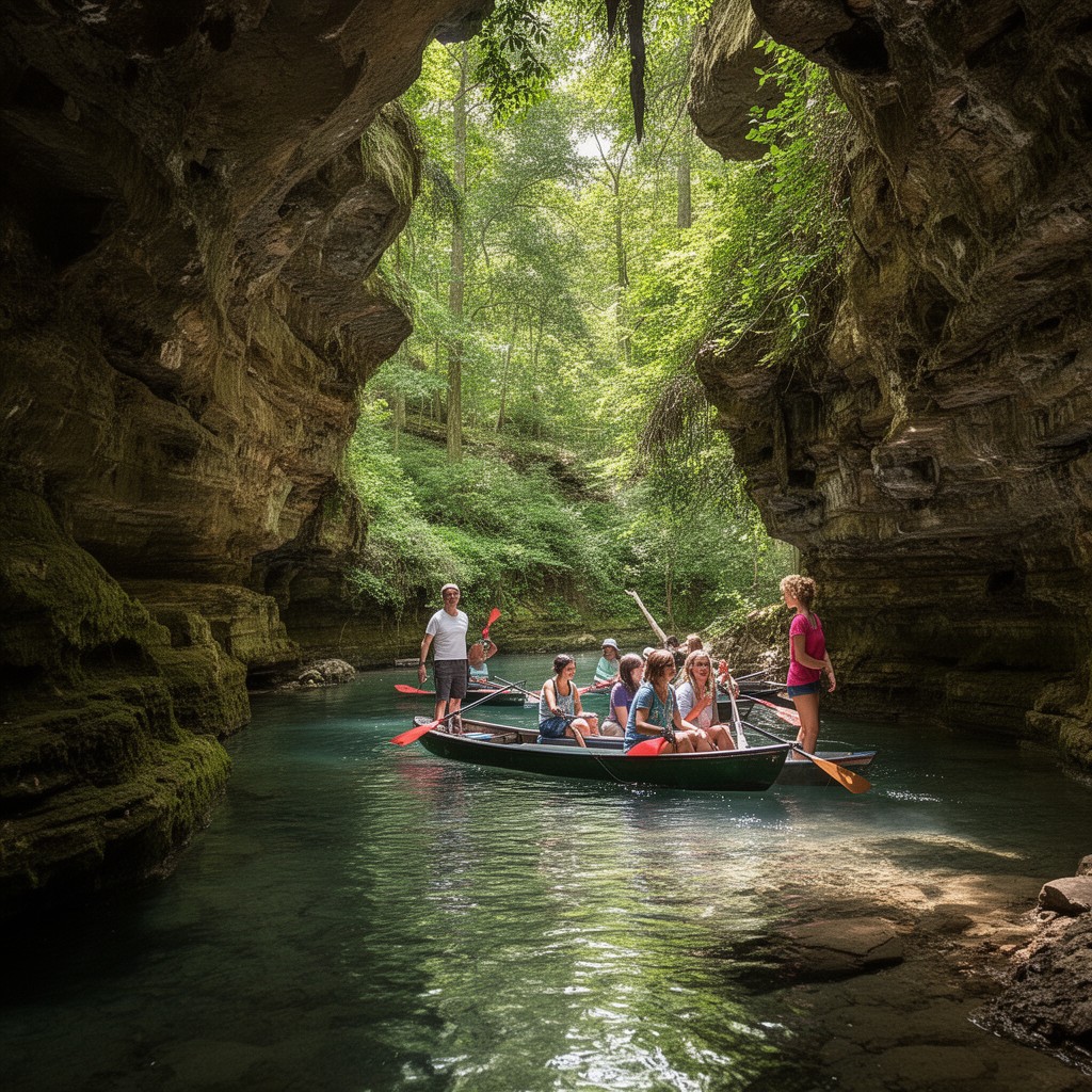 AI-generated illustration of Lost River Cave