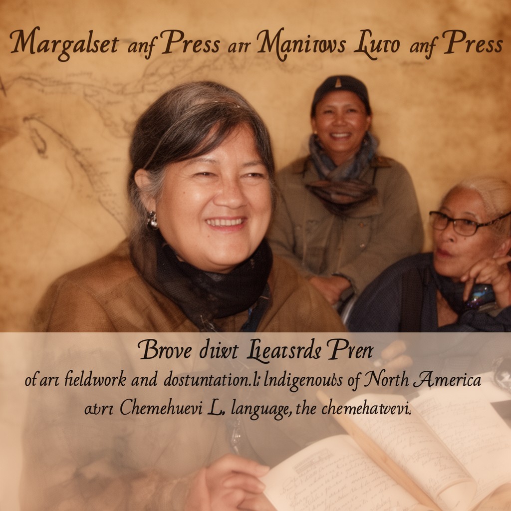 AI-generated illustration of linguist Margaret L. Press