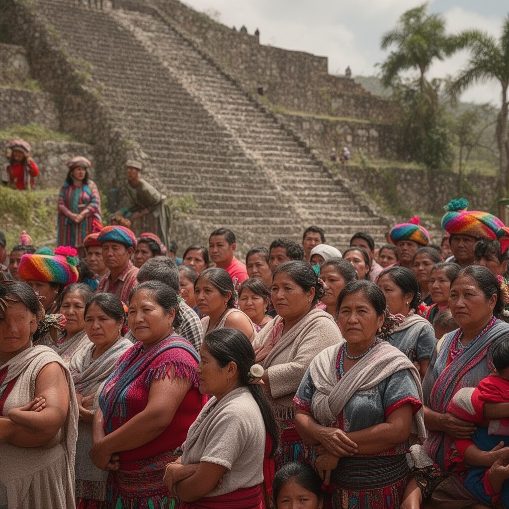 AI-generated illustration of indigenous peoples of Mexico