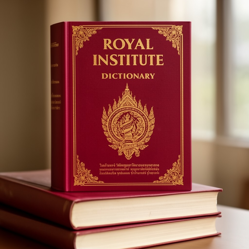 AI-generated illustration of Royal Institute Dictionary