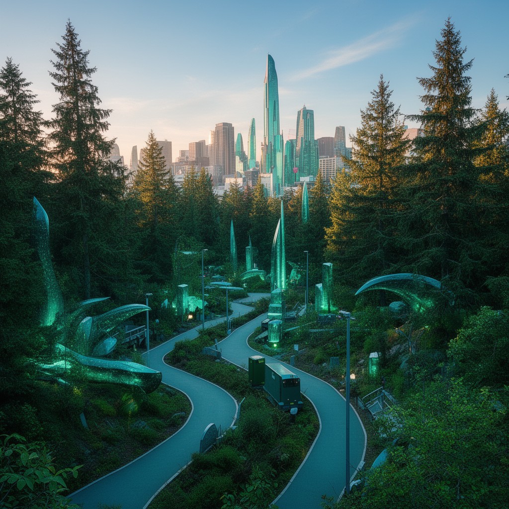 AI-generated illustration of Emerald City