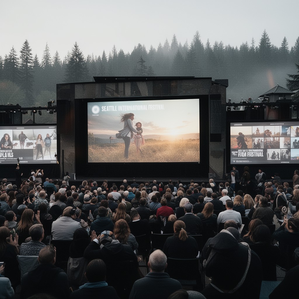 AI-generated illustration of Seattle International Film Festival
