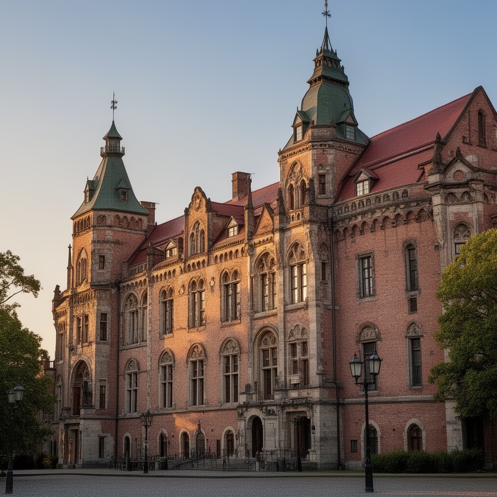 AI-generated illustration of Imperial Castle in Poznań