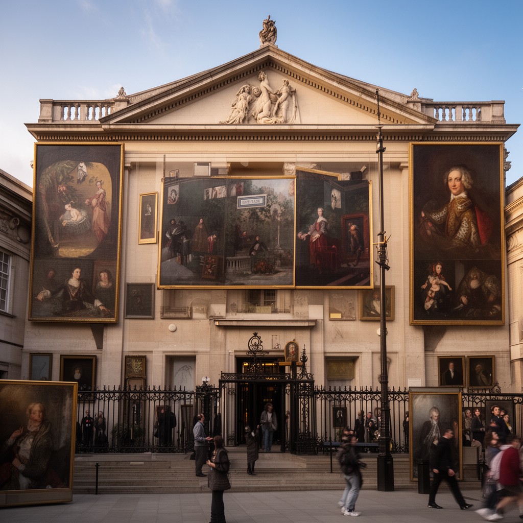 AI-generated illustration of National Portrait Gallery