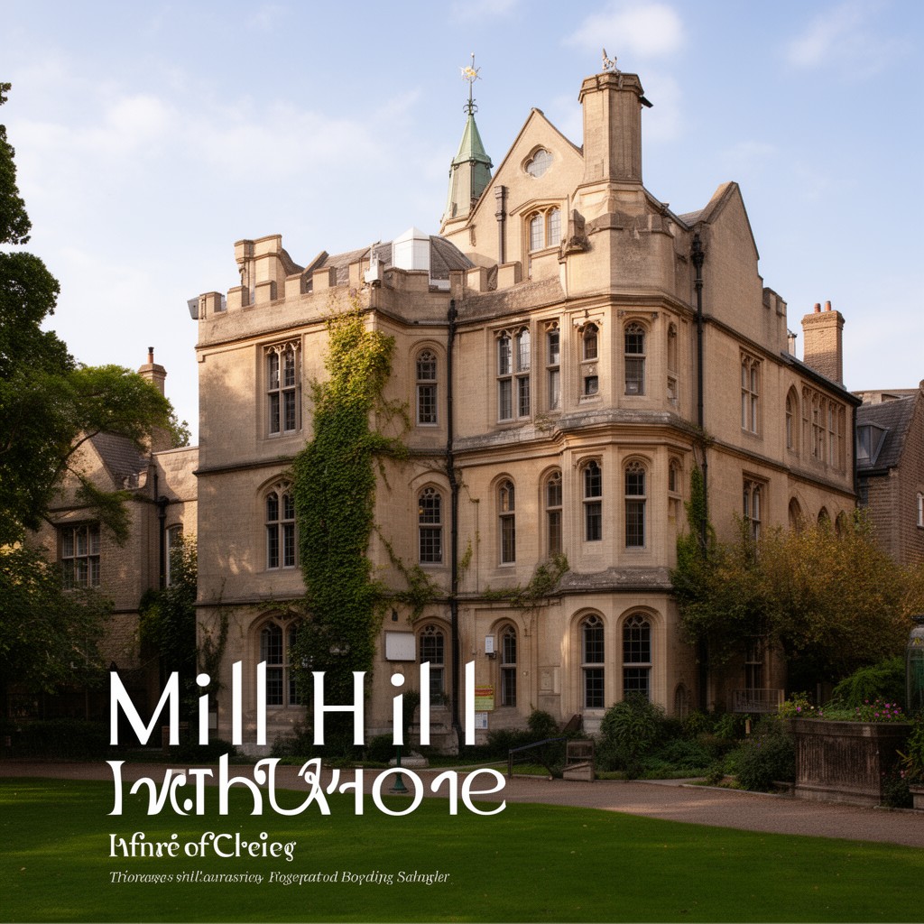 AI-generated illustration of Mill Hill School