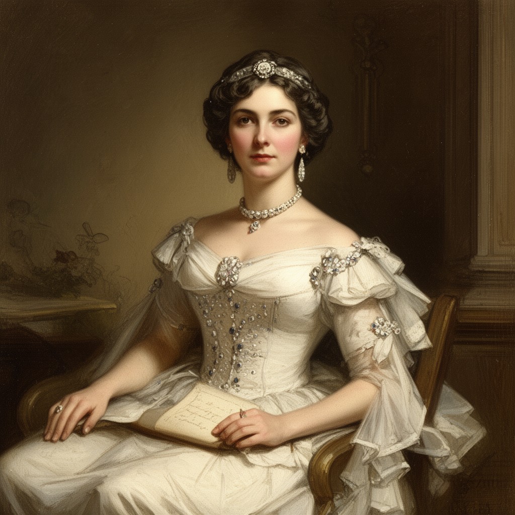 AI-generated illustration of Julia Dent Grant