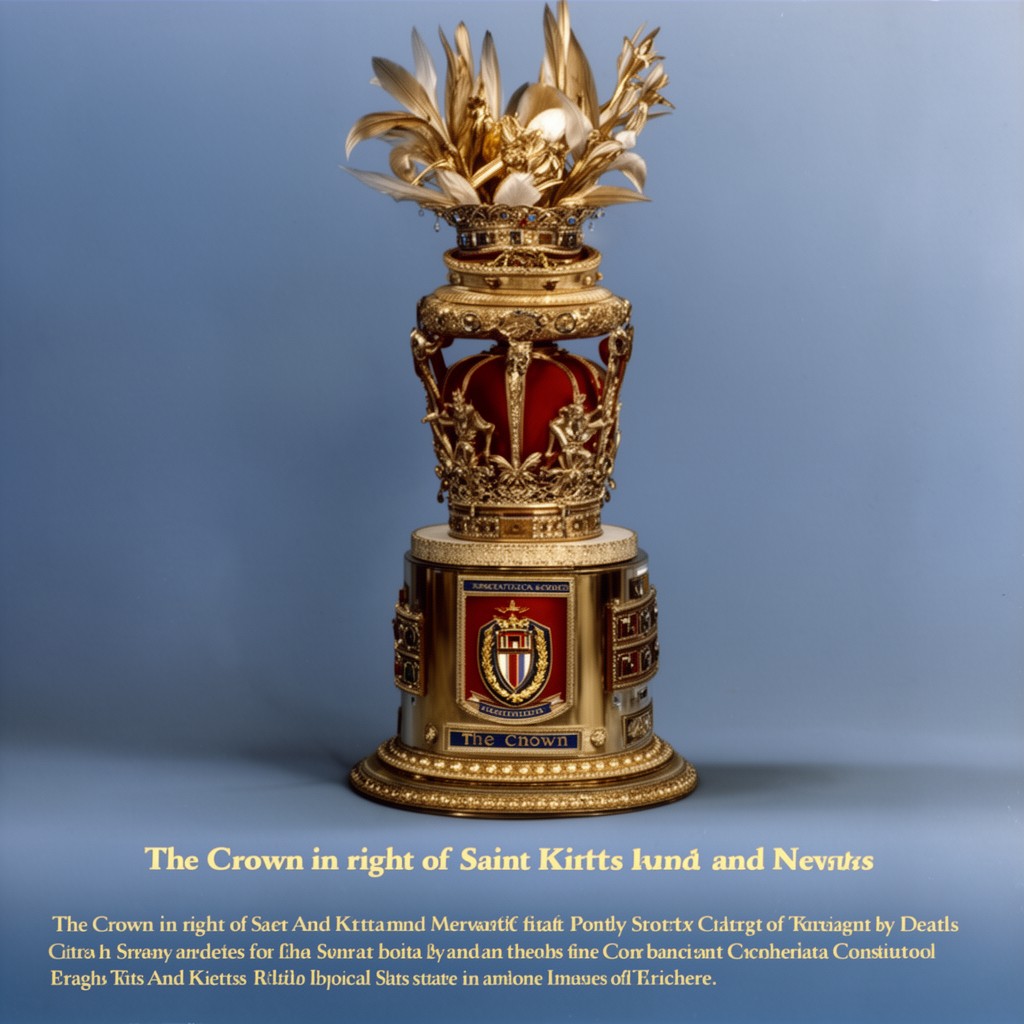 AI-generated illustration of The Crown in right of Saint Kitts and Nevis