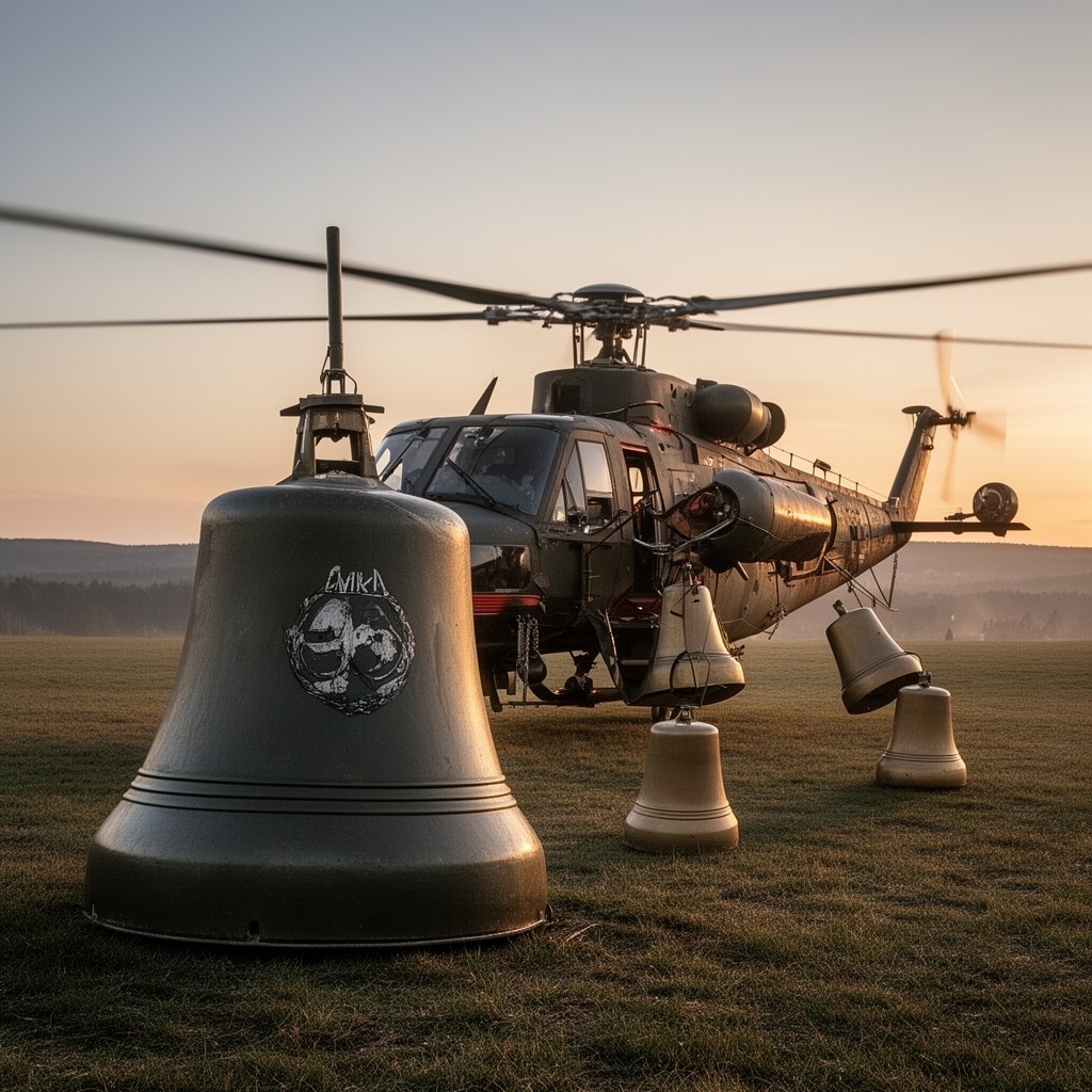 AI-generated illustration of Bell 212 helicopter